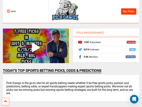 'pickdawgz.com' screenshot