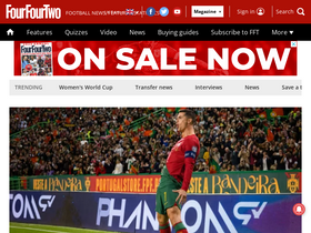 'fourfourtwo.com' screenshot