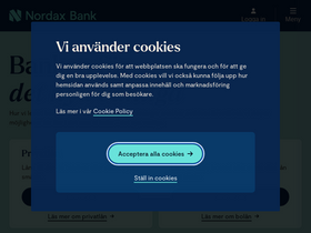 'nordax.se' screenshot