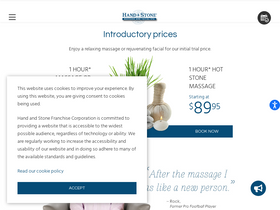 'handandstone.com' screenshot