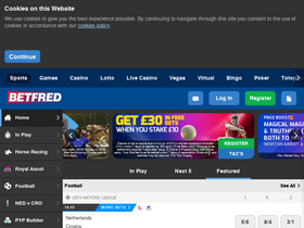 'betfred.com' screenshot