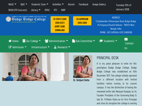 'wbbudgebudgecollege.org' screenshot