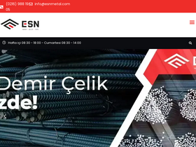 'esnmetal.com' screenshot