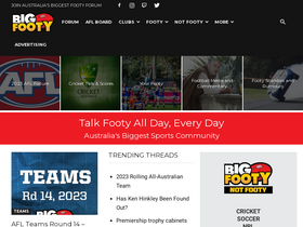 'bigfooty.com' screenshot