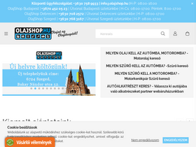 'olajshop.hu' screenshot