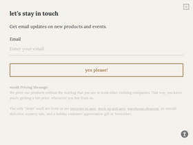'wooland.com' screenshot