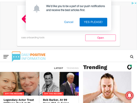 'dailypositiveinfo.com' screenshot