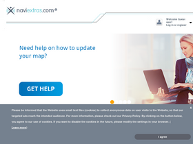 'naviextras.com' screenshot