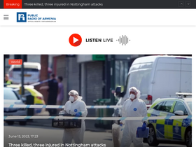 'armradio.am' screenshot