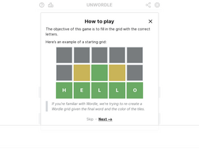 'unwordle.org' screenshot