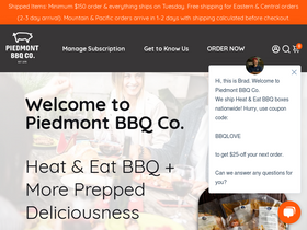 piedmontbbqco.com homepage screenshot