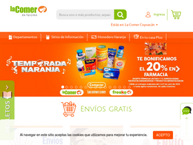 'lacomer.com.mx' screenshot