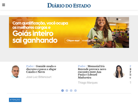 'diariodoestadogo.com.br' screenshot