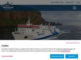 'northlinkferries.co.uk' screenshot