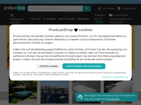 'produceshop.de' screenshot