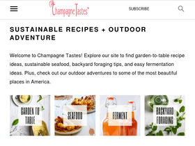 'champagne-tastes.com' screenshot