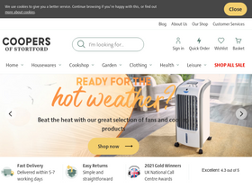 'coopersofstortford.co.uk' screenshot