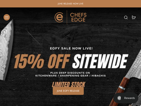 Chefs Edge homepage screenshot