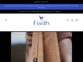 Fiadh Woven homepage screenshot