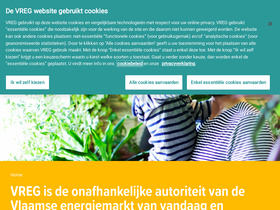 'vreg.be' screenshot