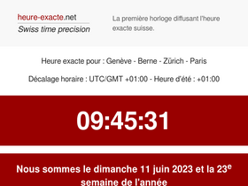 'heure-exacte.net' screenshot