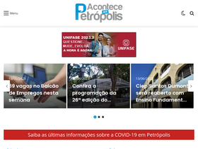'aconteceempetropolis.com.br' screenshot