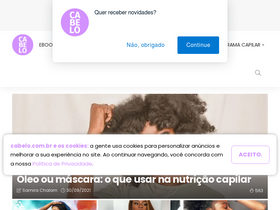 'cabelo.com.br' screenshot