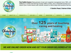 'amrutanjan.com' screenshot