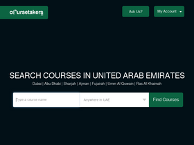 'coursetakers.ae' screenshot