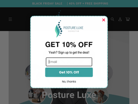 Postureluxe website screenshot