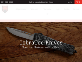 'cobratecknives.com' screenshot