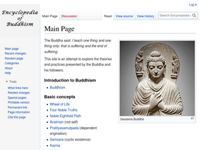 'encyclopediaofbuddhism.org' screenshot