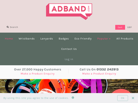 Adband homepage screenshot