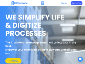 'datascope.io' screenshot