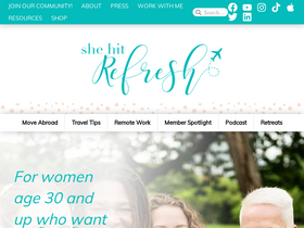 'shehitrefresh.com' screenshot
