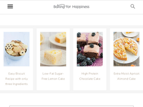 'baking4happiness.com' screenshot