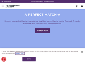 'coffeebean.com' screenshot