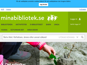 'minabibliotek.se' screenshot