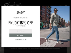 'florsheim.com' screenshot