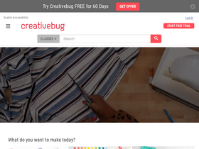'creativebug.com' screenshot