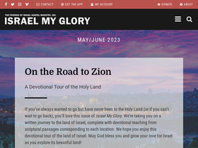 'israelmyglory.org' screenshot