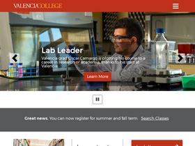 'valenciacollege.edu' screenshot