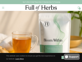 fullofherbs.com homepage screenshot