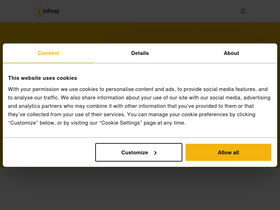 'inpost.co.uk' screenshot