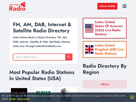 'listenonlineradio.com' screenshot