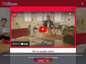 'liliana.com.ar' screenshot