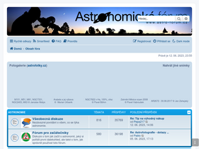 'astro-forum.cz' screenshot