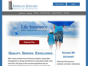 'americanamicable.com' screenshot