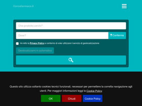 'cercafarmaco.it' screenshot