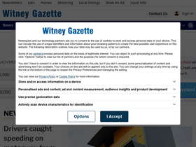 'witneygazette.co.uk' screenshot